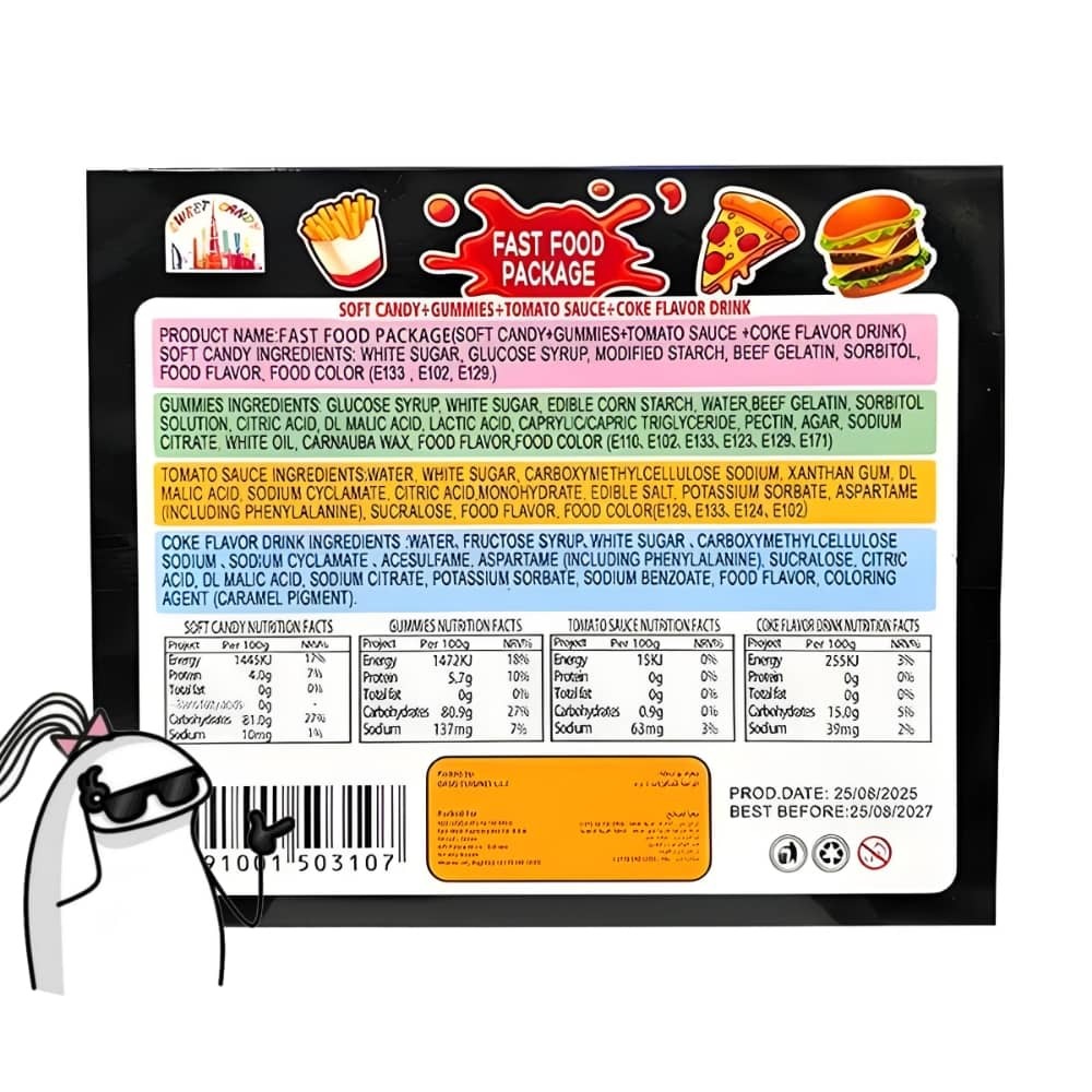  پاستیل فست فود 