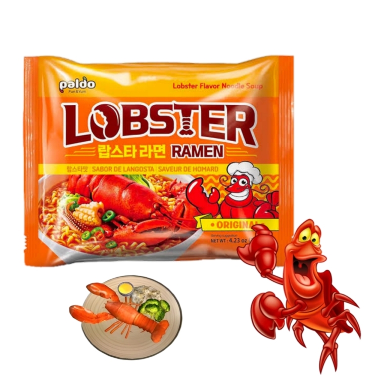 نودل لابستر شاه میگو کره ای